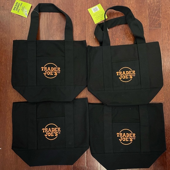 Trader Joe'S Handbags - Bundle of 4 NWT Trader Joe's Black and Orange Halloween 2025 Mini Tote Bags